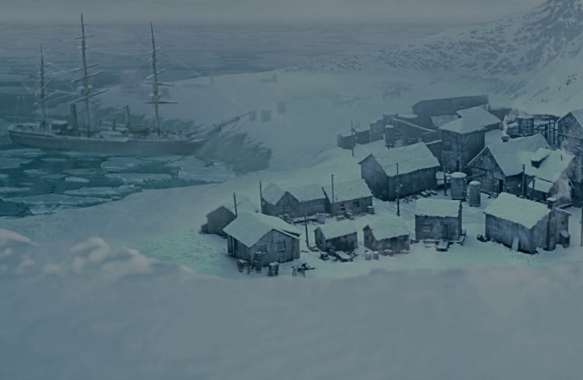 The Razorback Point Whaling Station in Antarctica about to be attacked by Aliens and Predators