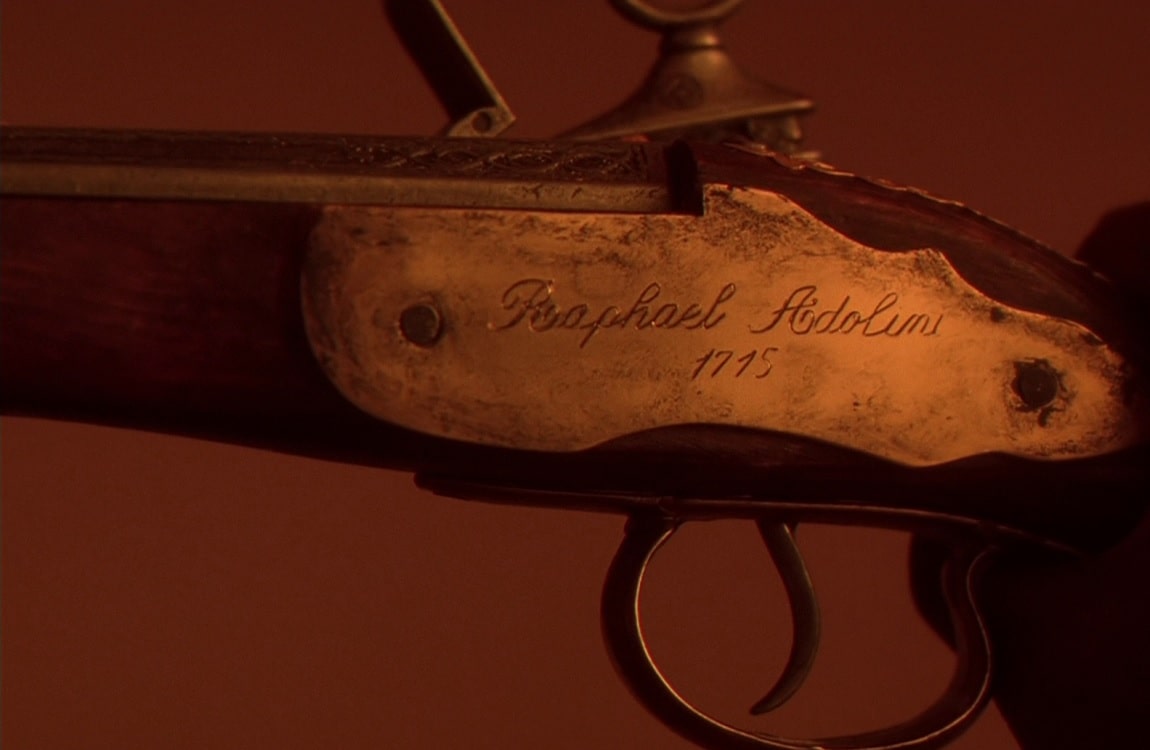 The Raphadel Adolini 1715 Pistol from the end of Predator 2