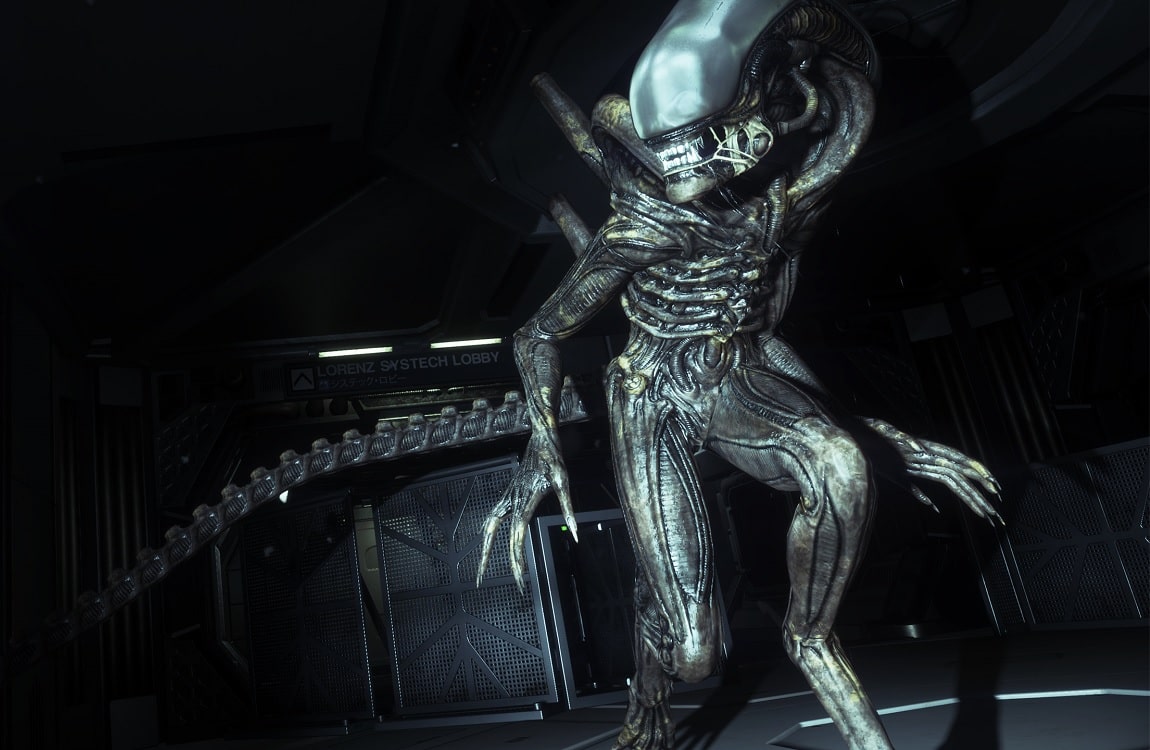 The multi jointed feet from the Xenomorph from Alien: Isolation