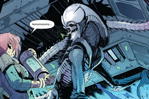 An Albino Xenomorph on LV-695 in Alien: Thaw