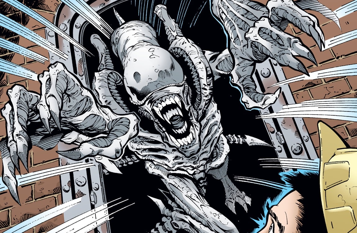 A White Xenomorph from Gotham City in Batman/Aliens II