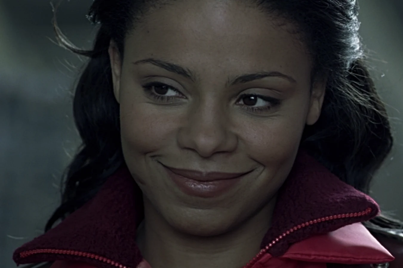 Alexa Woods smiles on the Piper Maru in Alien vs. Predator