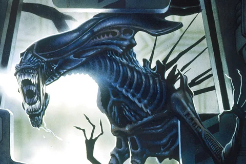 Alien Queen on Aliens Omnibus Volume 3 cover art