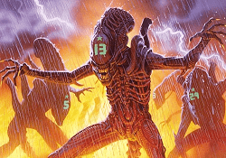 Bedste fremmede tegneserier, forsiden af ​​Aliens: Nightmare Asylum