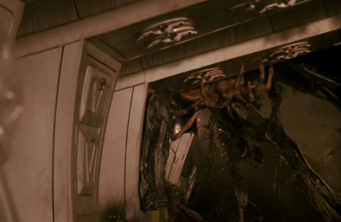 A Facehugger on the EEV in Alien 3
