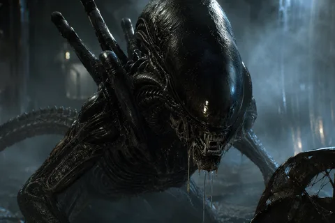 A Xenomorph inside a hive