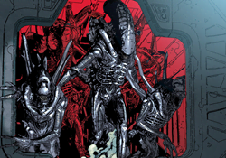 A Xenomorph horde from Aliens: Defiance