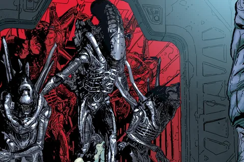 A Xenomorph horde from Aliens: Defiance