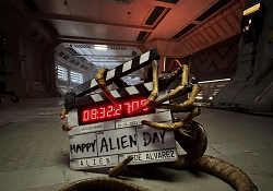 The Teaser image for Alien: Romulus featuring a Facehugger