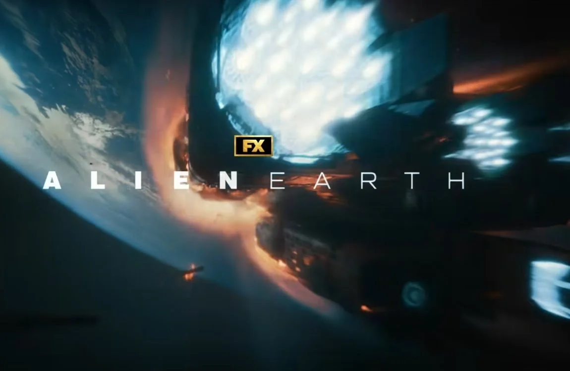 The USCSS Maginot burns in Earth's atmosphere in Alien: Earth