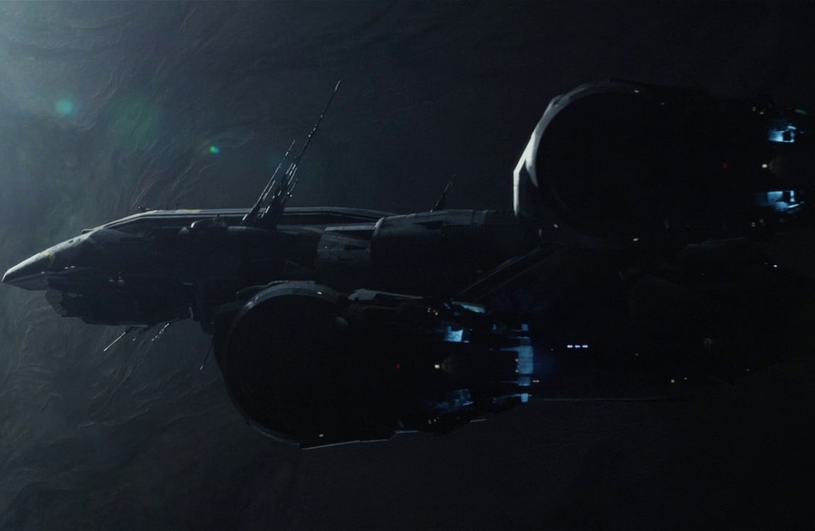 The USCSS Prometheus enters the orbit of LV-223, an important event in the Alien timeline
