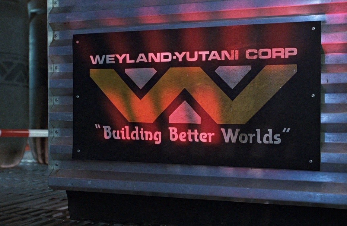 A Weyland-Yutani logo