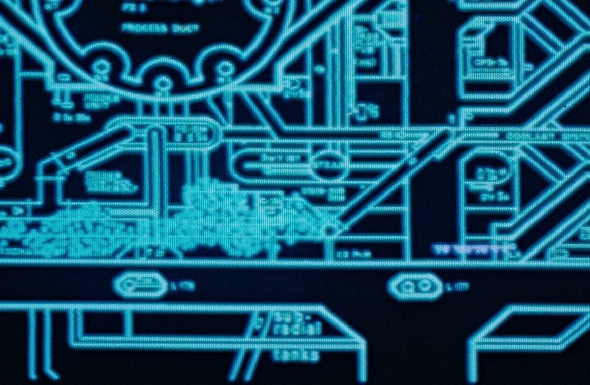 Elevation diagram of the Atmosphere Processor heat exchanger system