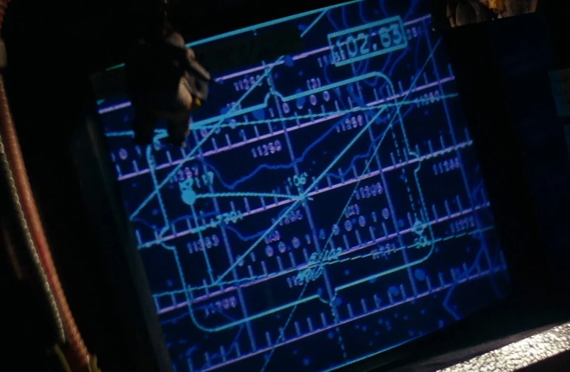 LV-426 star system map displayed on Nostromo navigation screen