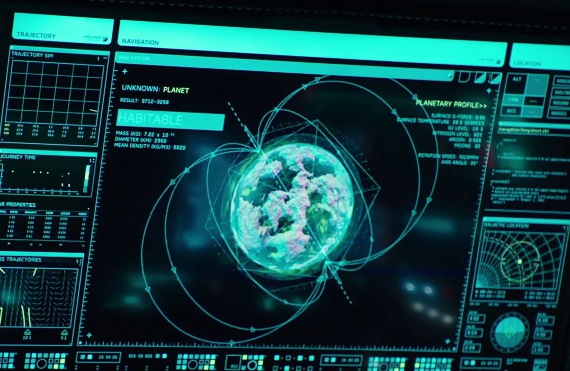 Planet 4 surface map showing terrain and landing zones