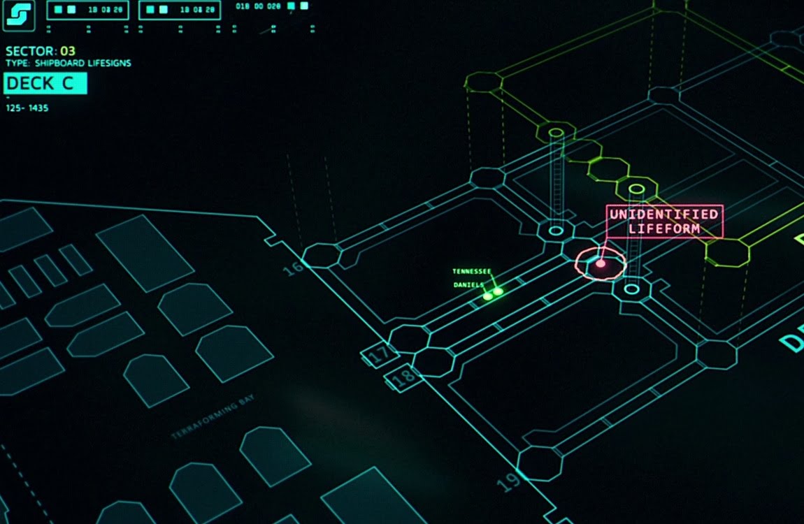 Navigation display from Covenant ship systems