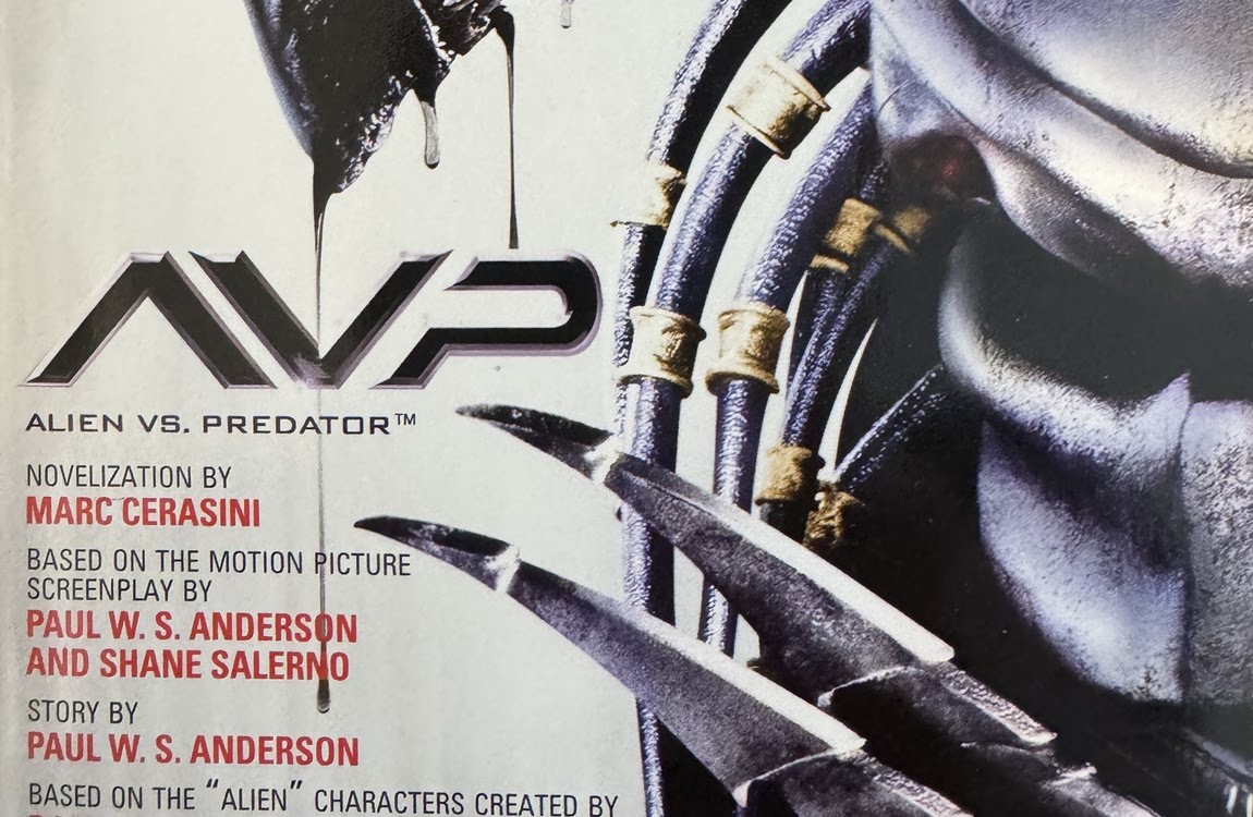The cover for the Alien vs. Predator Novelization