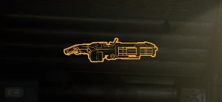 Trait: L59 Minigun Mk.II attachment schematic from Aliens Fireteam Elite 2