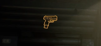 Trait: M4 Service Pistol attachment schematic from Aliens Fireteam Elite 2
