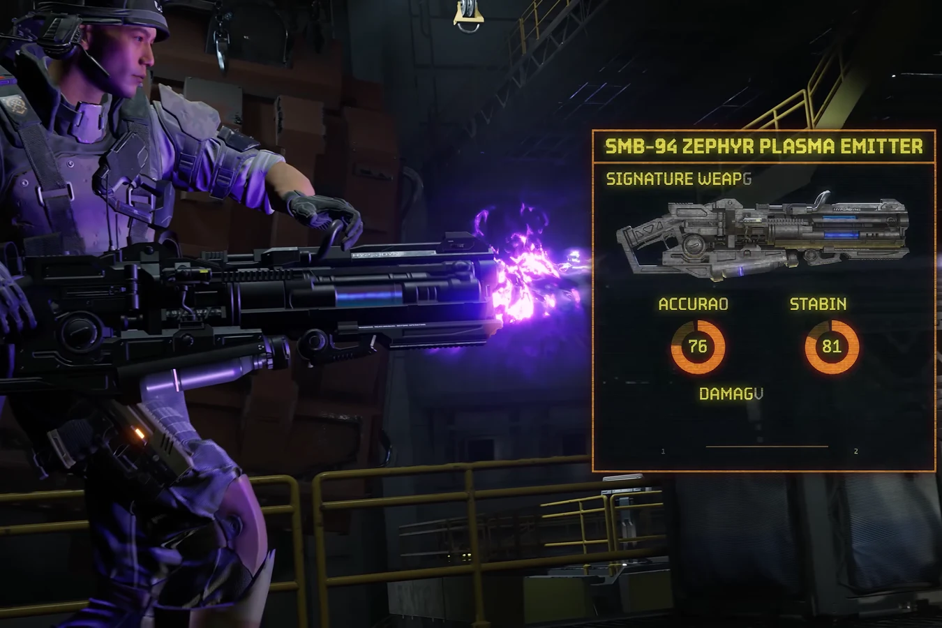 SMB-94 Zephyr Plasma Emitter signature weapon for the Machinist class