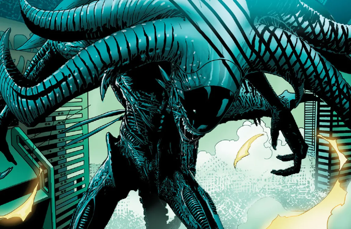 The Alpha Xenomorph with its large horns