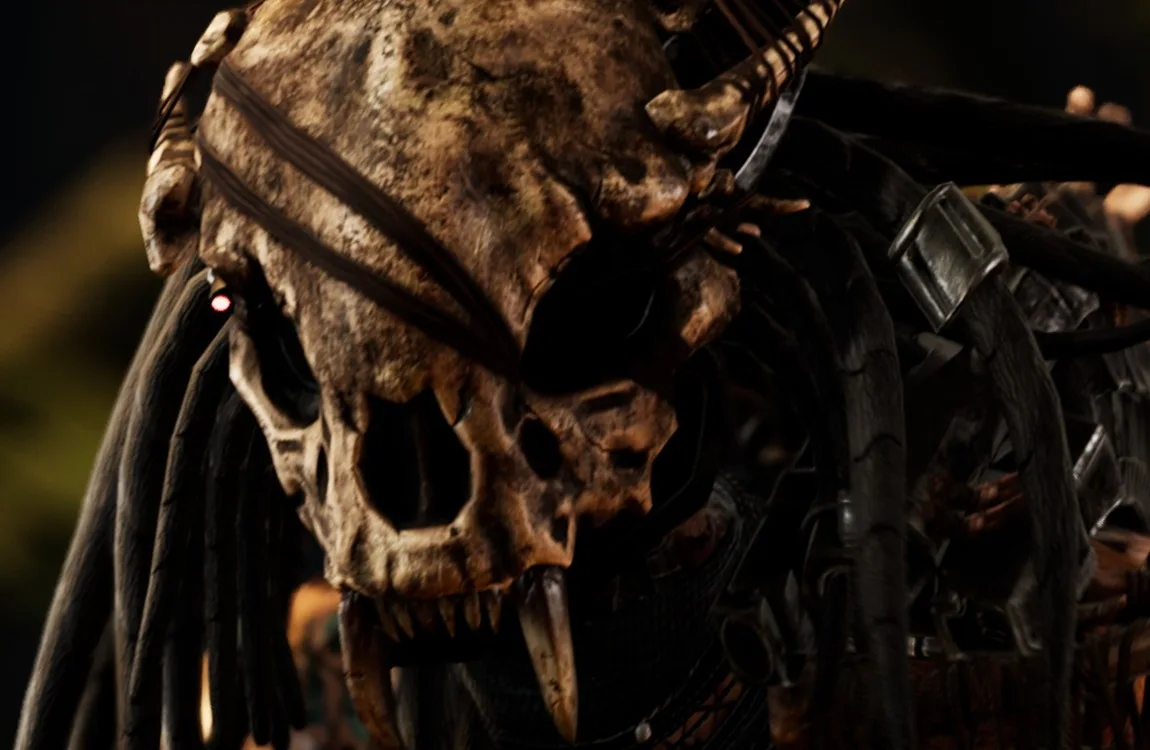 The Amazon Predator bio-helmet with a jaguar-like skull design