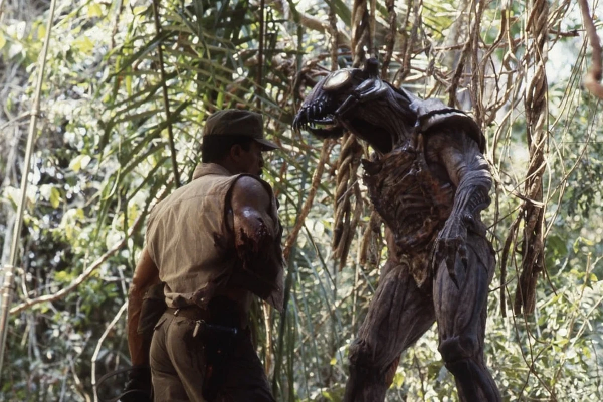 Jean-Claude Van Damme in the original insectoid Predator suit