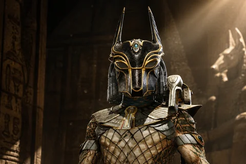 Anubis Predator standing atop the jungle pyramid