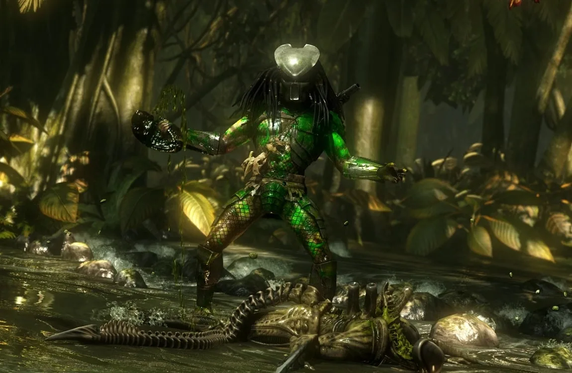 The Apex Predator fighting the Alien in Mortal Kombat X
