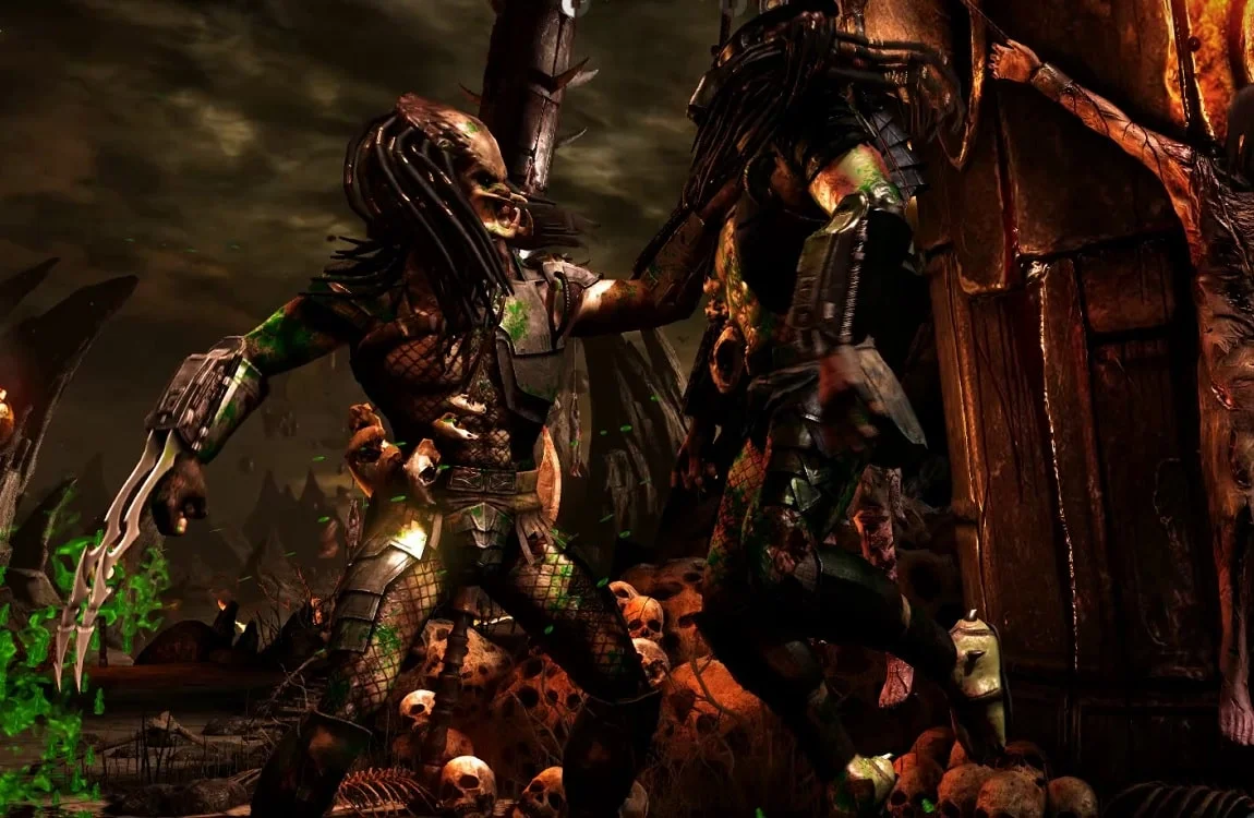 The Apex Predator fighting another Predator in Mortal Kombat X