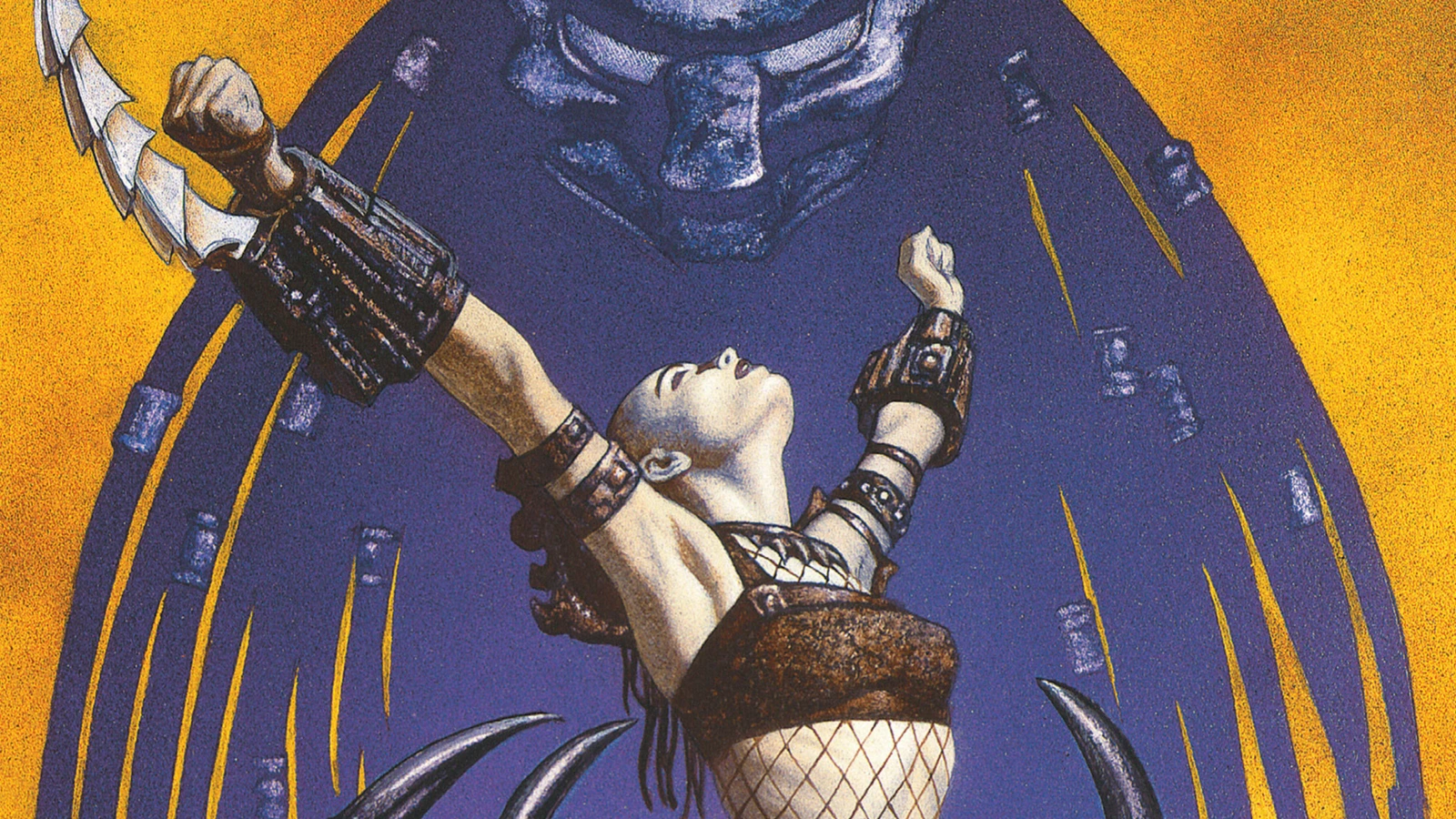 Ash Parnall reaches up beneath Big Mama in Aliens vs. Predator: Deadliest of the Species