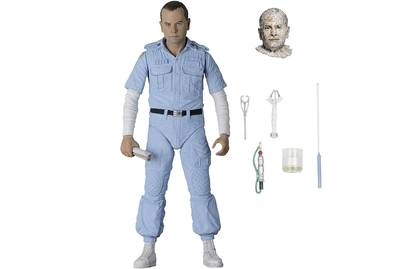 NECA Alien 40th Anniversary 7-inch Ash figure with spare head and medical tools