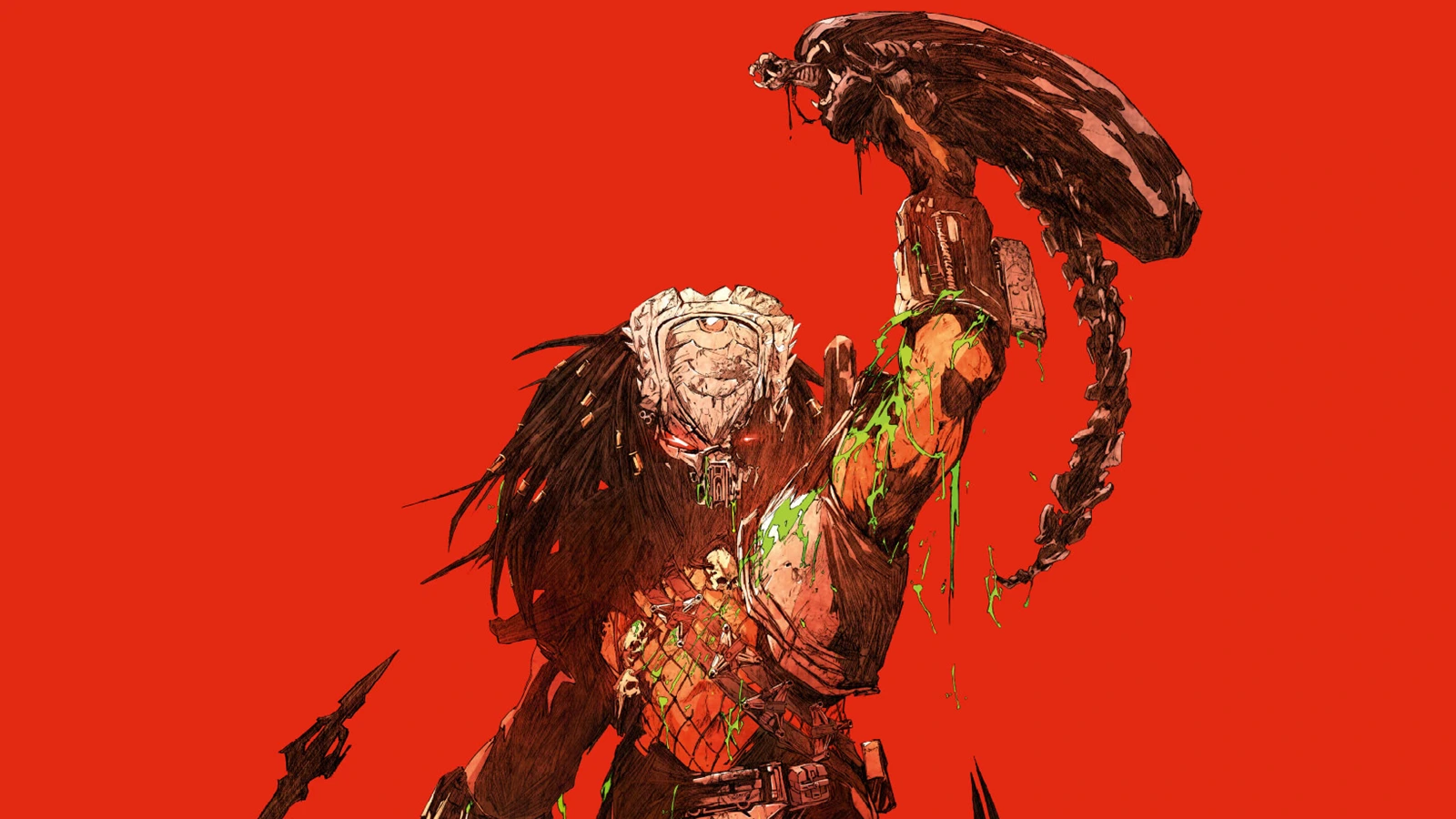 The cover of Alien vs. Predator: Thicker Than Blood by Dark Horse
