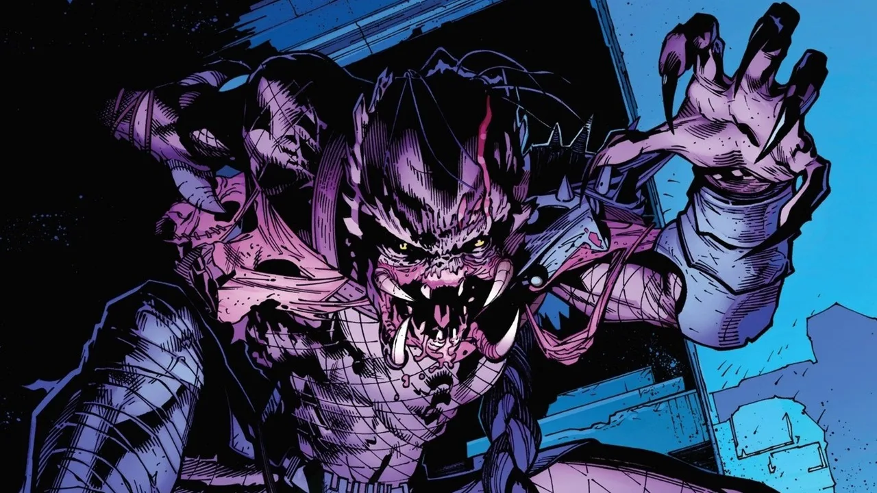 A Bad Blood Predator from Predator vs. Spider-Man comics