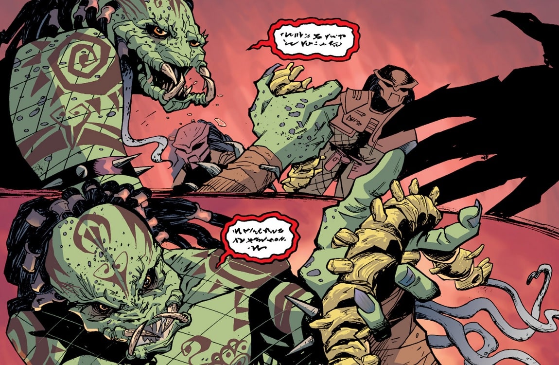 The Three Bad Blood Predators from Predator: Homeworld comic