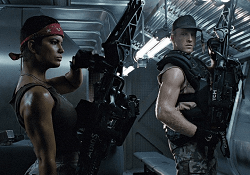 Vasquez in Aliens with a Smartgun