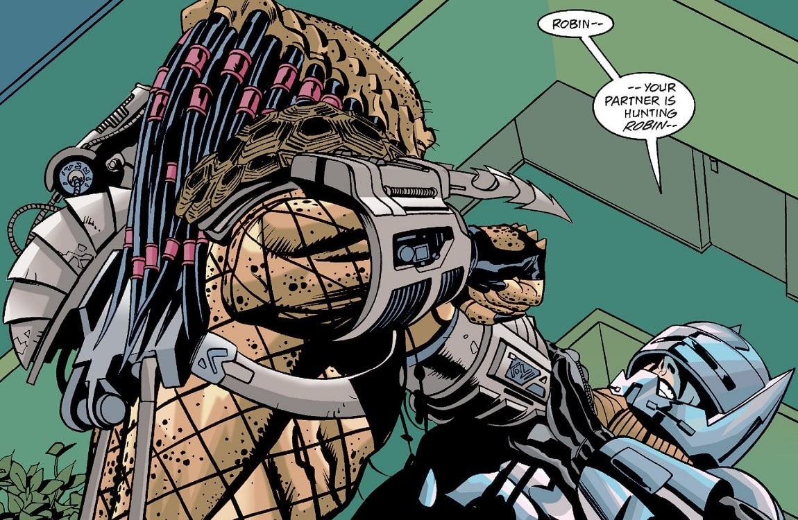 Batman vs. the Father Predator from Batman vs. Predator III: Blood Ties