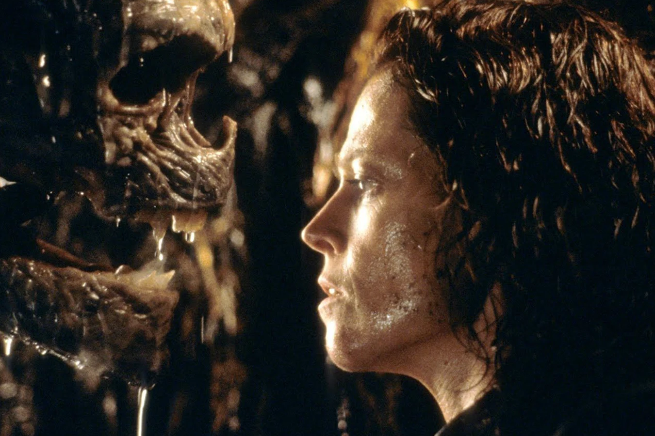 Ripley 8 in the cloning lab in Alien: Resurrection