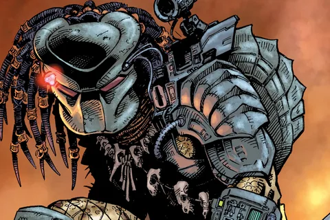 The Big Game Predator in armor and a flat-topped bio-mask