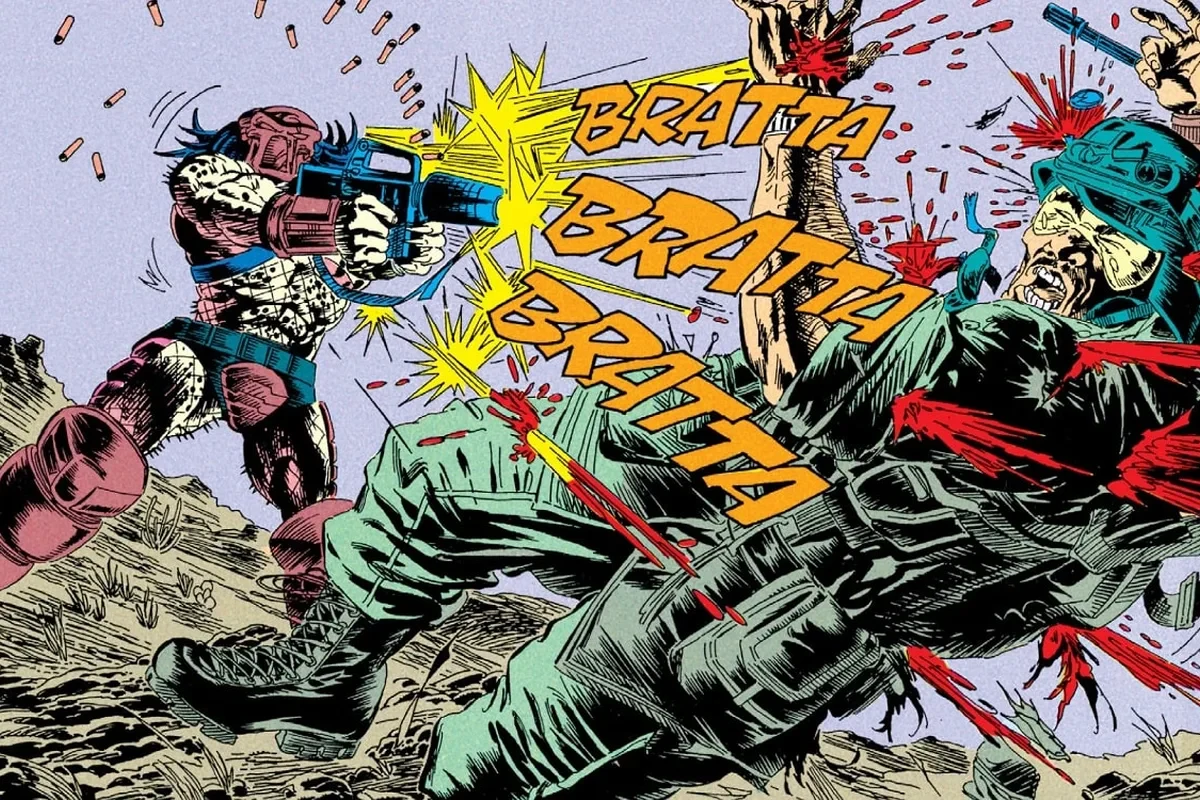 The Big Game Predator fires a captured M16 rifle