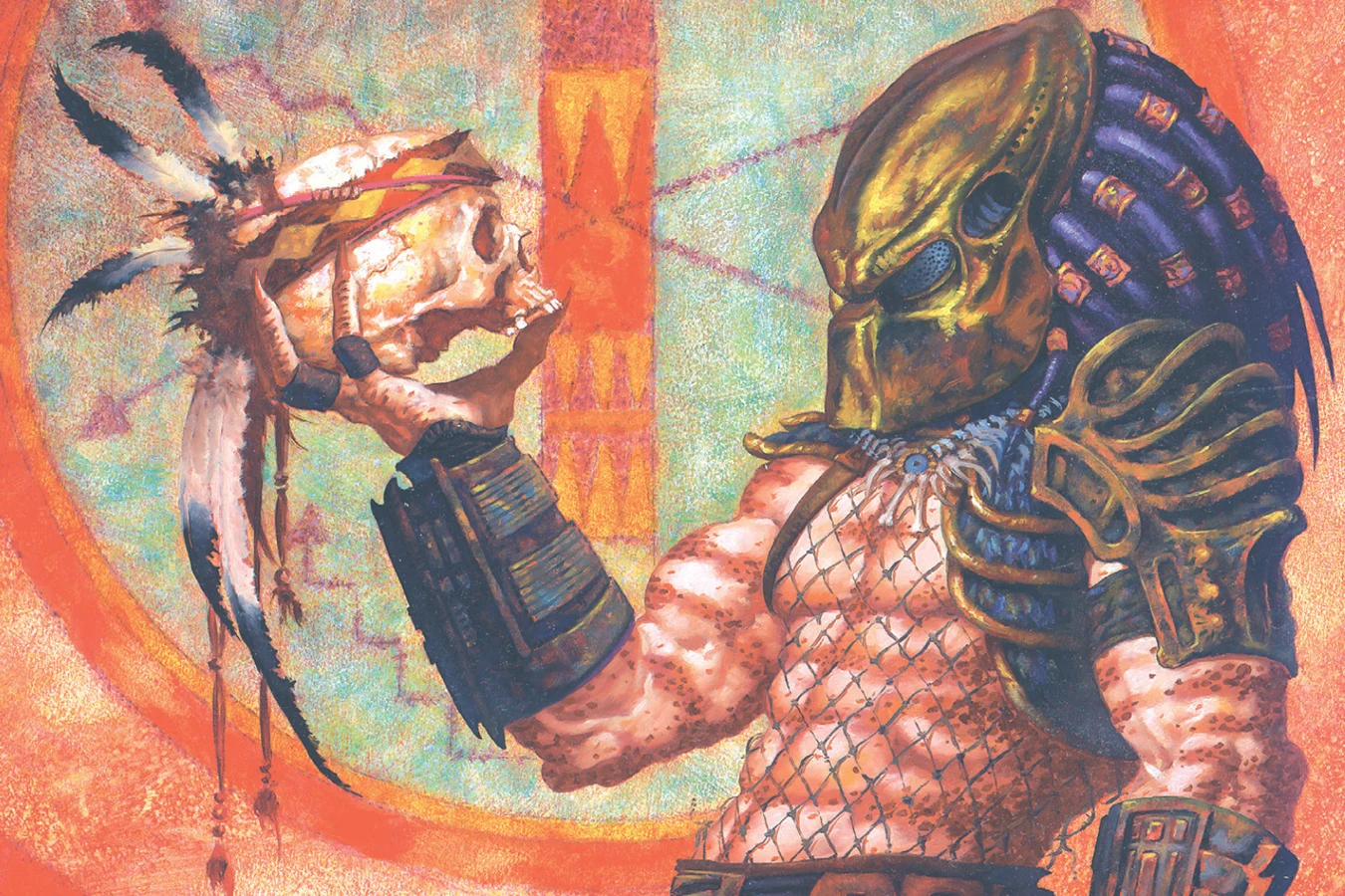 The Big Game Predator holds a skull taken during the Two-Witch Mesa hunt