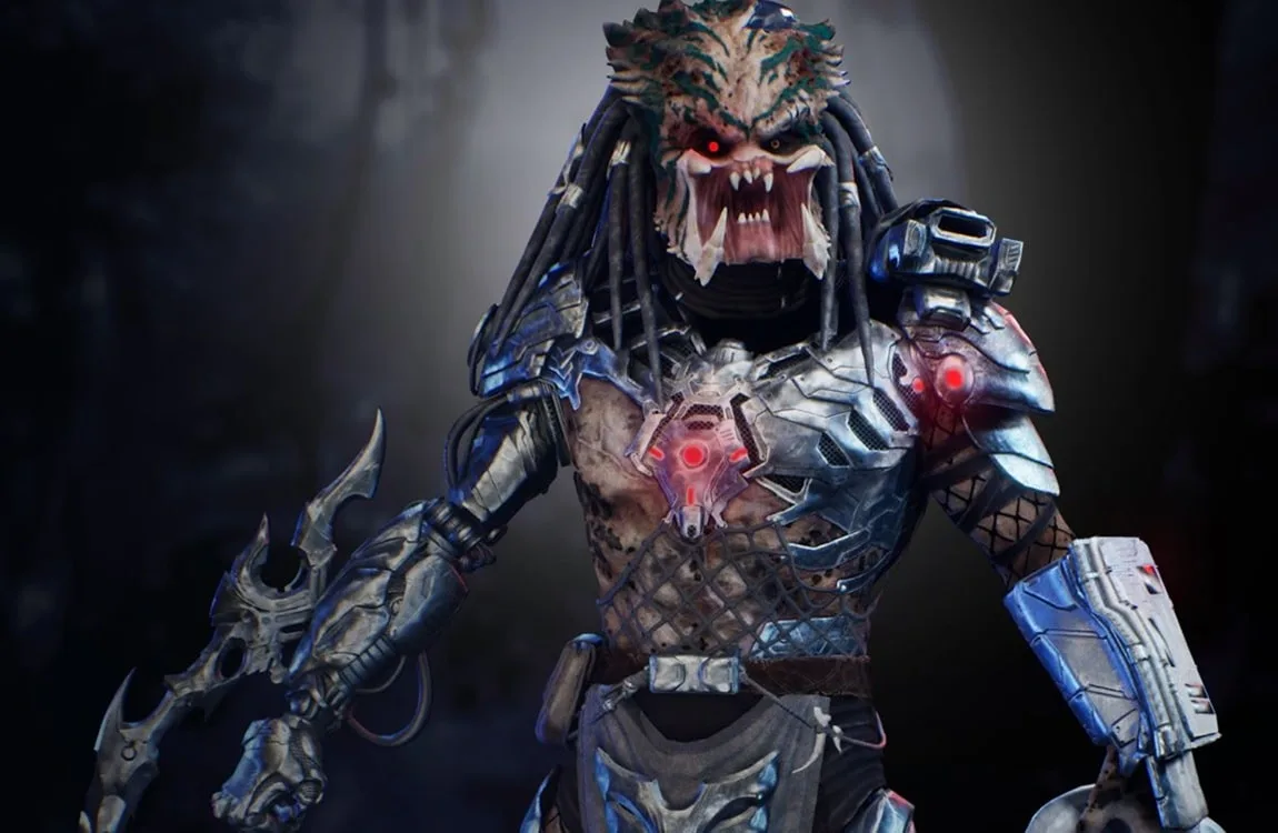 Closeup of the Bionic Predator's cybernetic implants