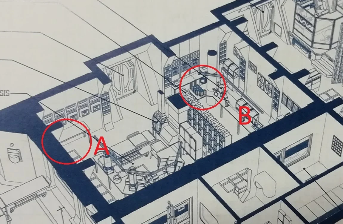 Hadley's Hope medlab map