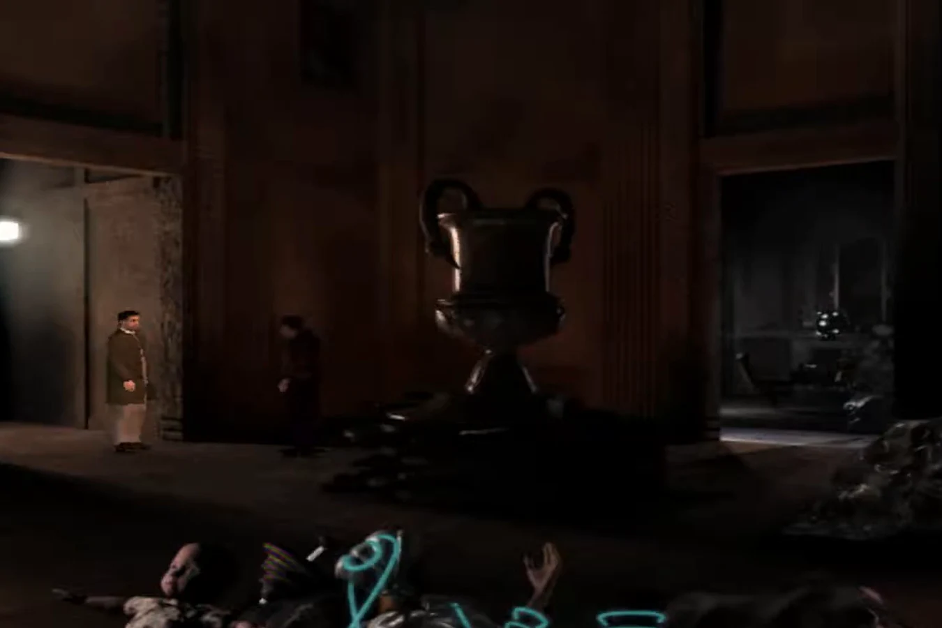 Ray McCoy visiting J.F. Sebastian in his Bradbury apartment in Westwood's Blade Runner