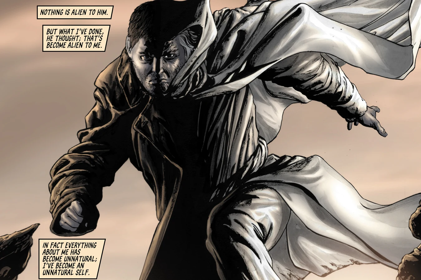 Deckard with Wilbur Mercer in BOOM! Studios\' Do Androids Dream of Electric Sheep?