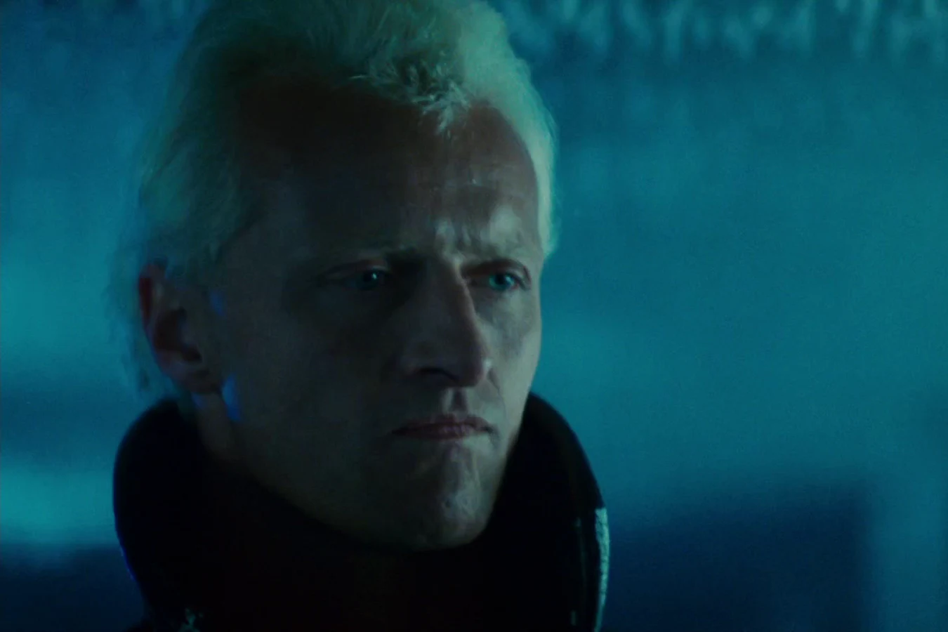 Rutger Hauer as Roy Batty in Hannibal Chew's frozen eye lab in Blade Runner