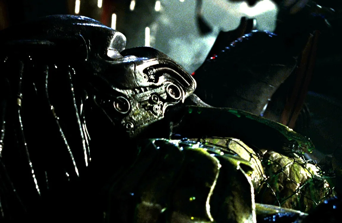 Bull Predator gravely wounded in Aliens vs Predator Requiem