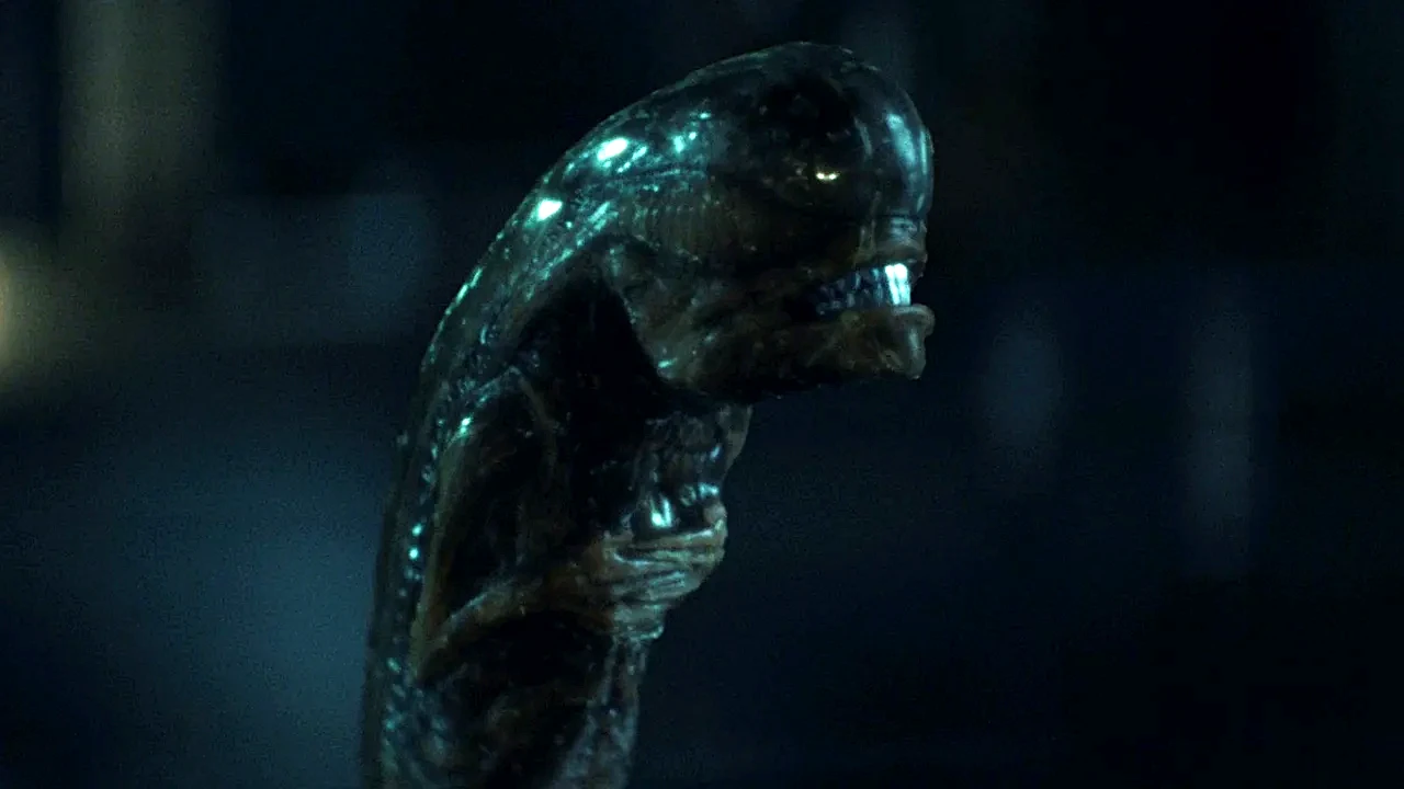 A chestburster emerges in Alien: Earth