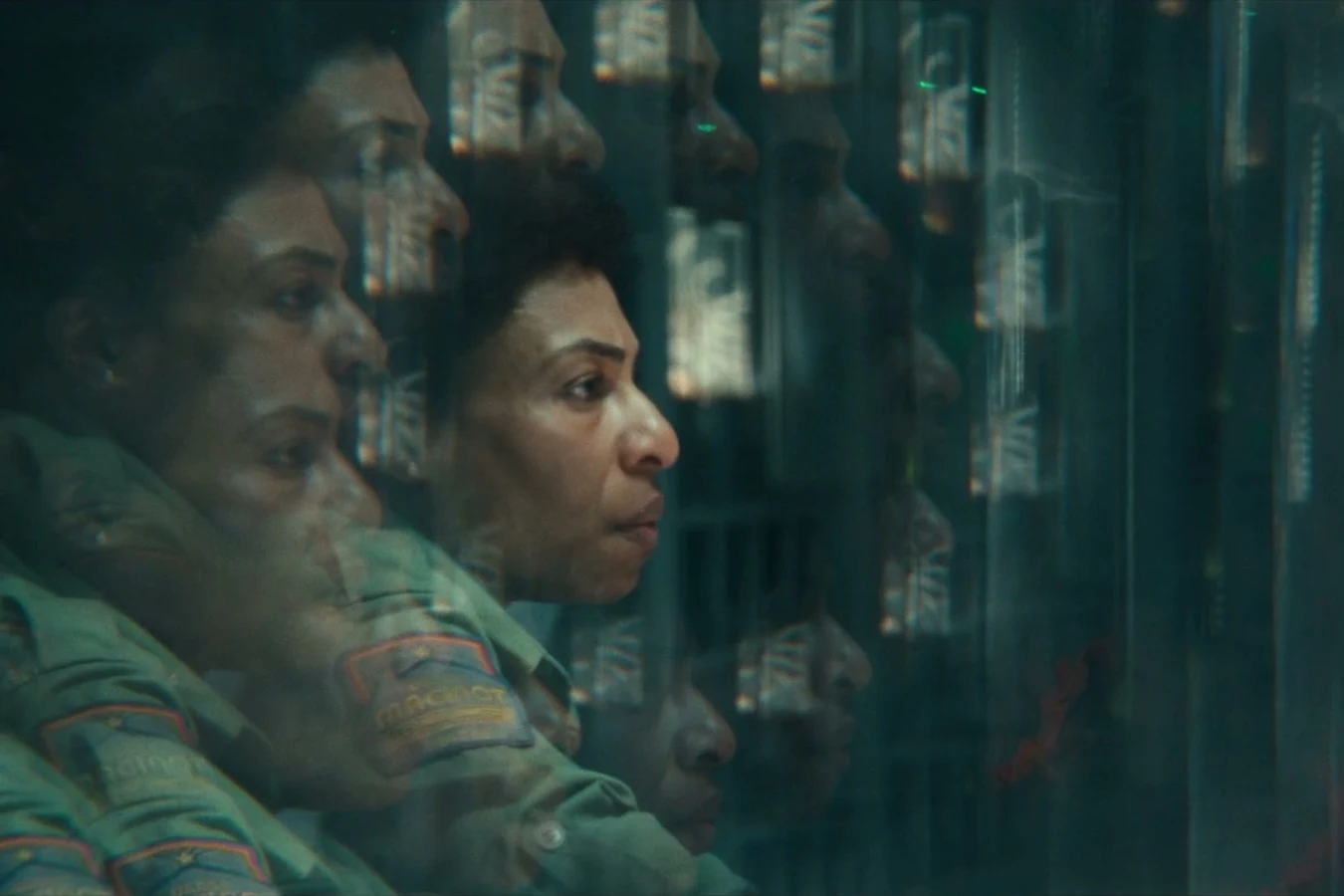 Close-up of Chibuzo in her Maginot science uniform in Alien: Earth