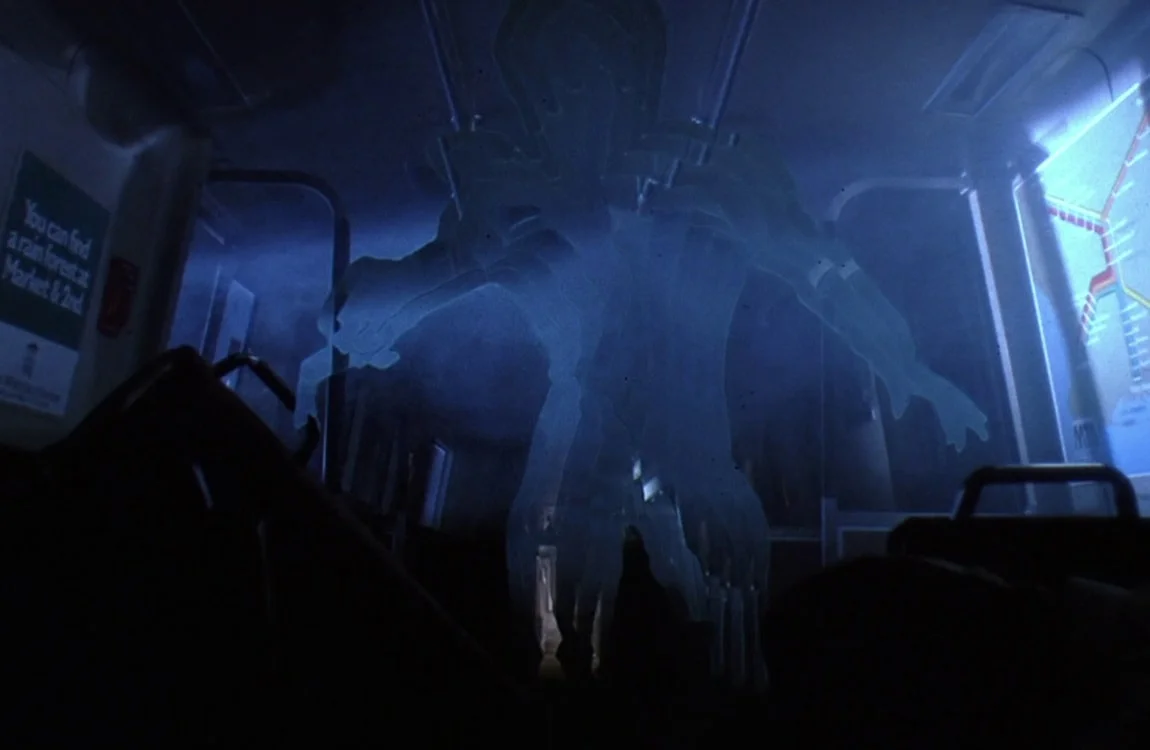 The City Hunter attacks Lambert in the subway while cloaked